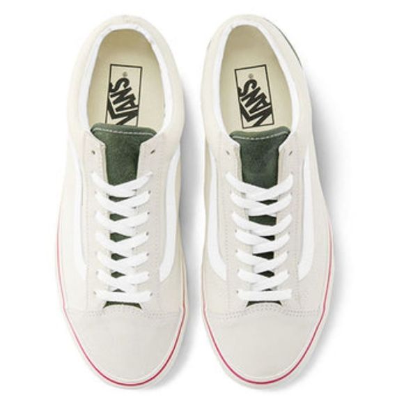 VANS Marshmallow/Kombu Green "Style 36" (Retro Sport) Sneakers Size 8 Mens - Picture 9 of 12